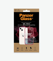 PanzerGlass ClearCaseColor for iPhone 13 Pro with Military Grade Protection, Antibacterial Coating, Anti-Yellowing Technology & Wireless Charging Compatibility – Strawberry