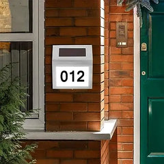 Stainless Steel Solar LED House Number Light