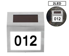 Stainless Steel Solar LED House Number Light