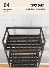 Multi-Functional Storage Rack for Kitchen, Bedroom, and Bathroom with Adjustable Shelves & Strong Load-Bearing Capacity