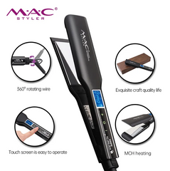 MAC Styler Advanced Flat Hair Straightener with Digital Temperature Control & LCD Display