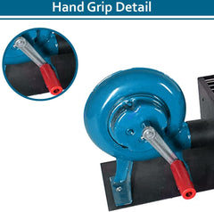 Large Portable & Foldable Barbecue Grill with Manual Blower - 90 x 30 cm