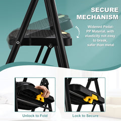 Heavy-Duty 5-Step Ladder with Handrails and Tool Platform - 150 Kg Capacity