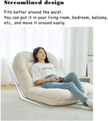 Adjustable Cozy Reclining Foldable Backrest Floor Chair cum Bed - 85 x 135 cm