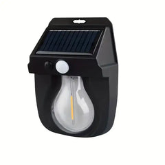 Vintage Solar Outdoor Wall Mounted Bulb Lamp with Motion Sensor