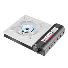 2800W Portable Butane Gas Cassette Stove with Electronic Ignition, Pressure Sensing Safety Protection & Compact Camping Cooking Burner