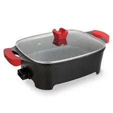 9-in-1 Multi-Function Electric Cooking Pot for Frying, Grilling, Roasting, and More - 12 Litres