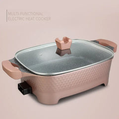 9-in-1 Multi-Function Electric Cooking Pot for Frying, Grilling, Roasting, and More - 12 Litres