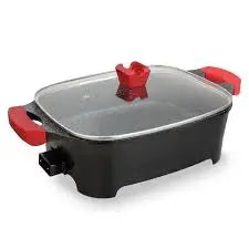 9-in-1 Multi-Function Electric Cooking Pot for Frying, Grilling, Roasting, and More - 12 Litres