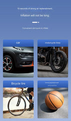 Portable Electric Tire Pump with Intelligent Inflation and Digital Display