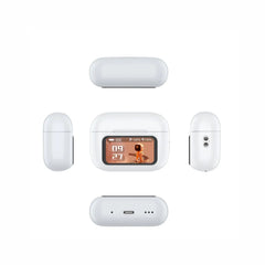 Smart Bluetooth Earbuds with LCD Touch Screen & Active Noise Cancellation