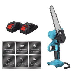 3-in-1 Portable Electric Cordless Pruning Shear & Chainsaw with Telescopic Pole & 2 Batteries