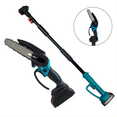 3-in-1 Portable Electric Cordless Pruning Shear & Chainsaw with Telescopic Pole & 2 Batteries