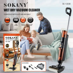 Sokany High Power Wet and Dry Dual-Use Wireless Vacuum Cleaner with HEPA Filter
