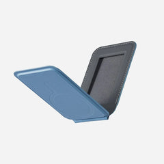 MOFT Flash Wallet & Stand, MagSafe Compatible, 2 Viewing Modes, Holds Up to 2 Cards, Vegan Leather, Fiberglass, Magnets, Metal Sheets Material, MS025-1-WINDYBLUE