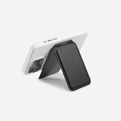 MOFT Flash Wallet & Stand, MagSafe Compatible, 2 Viewing Modes, Holds Up to 2 Cards, Vegan Leather, Fiberglass, Magnets, Metal Sheets Material, MS025-1-WINDYBLUE