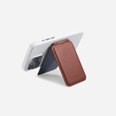 MOFT Flash Wallet & Stand, MagSafe Compatible, 2 Viewing Modes, Holds Up to 2 Cards, Vegan Leather, Fiberglass, Magnets, Metal Sheets Material, MS025-1-WINDYBLUE