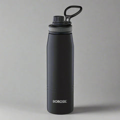 Borosil Hydra Stainless Steel Insulated Water Bottle 600ml with Double Wall Vacuum, Copper Coating, Leak-Proof Screwtop Sipper, 14 Hours Hot & 18 Hours Cold Retention, BPA-Free Travel Bottle