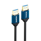 كابل موصل HDMI 2.0، دقة 4K عند 60 هرتز، فائق الوضوح 18 جيجابت في الثانية، سرعة عالية، تقنية HDR، ثلاثي الأبعاد، موصلات مطلية بالذهب للتلفزيون والكمبيوتر وبلايستيشن 5 والشاشات