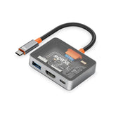 محول Mowsil USB-C إلى HDMI متعدد المنافذ – 4K@60Hz، وUSB-A 5Gbps، و100 واط PD، قاعدة توصيل 3 في 1 من سبائك الزنك لأجهزة MacBook