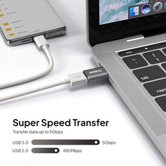 Mowsil USB-C to USB-A OTG Adapter 5Gbps High-Speed Data & Charging Converter for MacBook iPad & Android