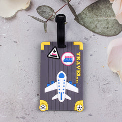 Airplane Silicone Luggage Tag