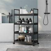 Multi-Tier Foldable Storage Rack – Portable, Space-Saving Organizer for Kitchen, Living Room & Pantry – 57 x 28 x 132 cm