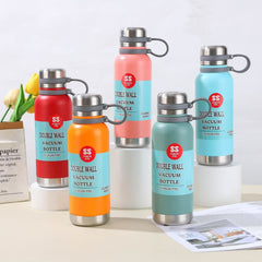 Double Wall St. Steel Vacuum Sports Bottle for Hot & Cold Drinks – Travel & Outdoor Friendly - 750ml