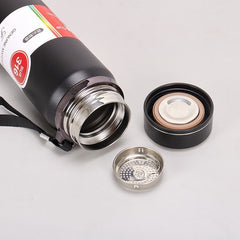 800ml Elegant SUS 316 Stainless Steel Vacuum Insulated Thermos Bottle with Tea Infuser & Leak-Proof Lid – Travel Flask for Hot & Cold Drinks