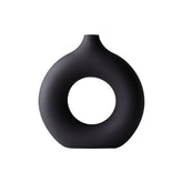 Modern Decorative Tabletop Nordic Circle Flower Pot Vase for Home & Office Décor
