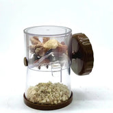 Manual Choco Nuts Grinder Hand Crank | Chocolate and Nut Crusher with Transparent Container for Nuts Chocolates Dry Fruits