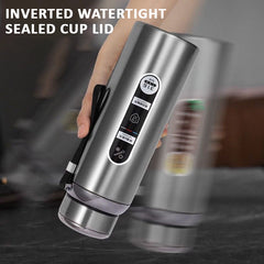 800ml SUS 316 Stainless Steel Vacuum Insulated Thermos Bottle with Tea Infuser, Leak-Proof Lid & Strap for Travel, Gym & Office