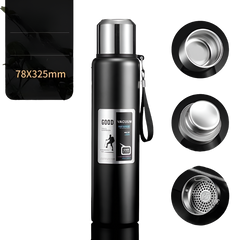 قارورة رياضية مفرغة للهواء للمشروبات الساخنة والباردة - 1000 مل