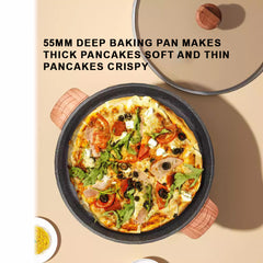 Multi-Functional Electric Baking Tray with Deep Non-Stick Pan for Multipurpose Cooking - 40 CM Size