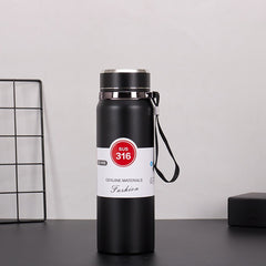800ml Elegant SUS 316 Stainless Steel Vacuum Insulated Thermos Bottle with Tea Infuser & Leak-Proof Lid – Travel Flask for Hot & Cold Drinks