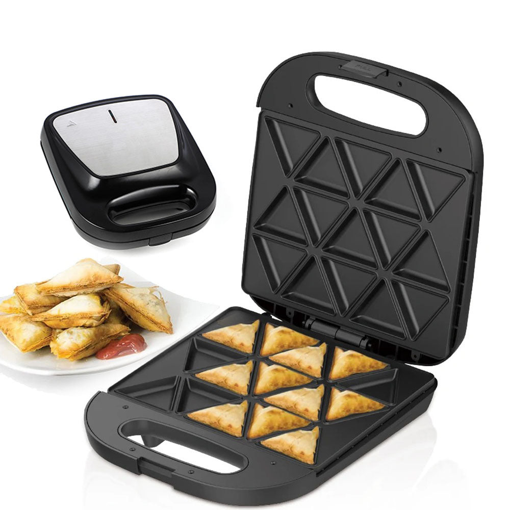RAF Electric Non-Stick Samosa & Snack Maker & Pocket Grill Press - 1400W with 8-Triangular Slots
