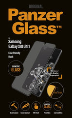 PanzerGlass Samsung Galaxy S20 Ultra Biometric Tempered Glass Screen Protector with Full Adhesive Installation, Case-Friendly Design and Scratch & Shock Protection