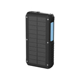 Powerology 20000mAh Solar Wireless Charging Power Bank - Black