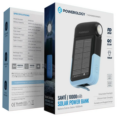 POWEROLOGY SANTE SOLAR POWERBANK 10000MAH
