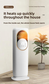 5-in-1 Cooling & Heating Tower Fan with Misting, Humidifier, UV Sterilization, LCD Touch Screen & Ice Crystal Cooling – 1800W Heater, 60W Cooler