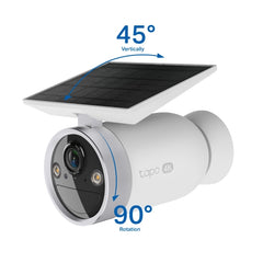 Battery-Powered Security Camera with Built-In Solar Panel 4K