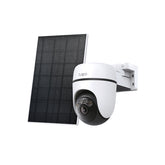 Solar-Powered Pan/Tilt Security Camera Kit 5MP