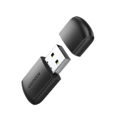 محول يو جرين لاسلكي USB ثنائي النطاق AC650 11ac أسود