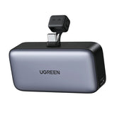 UGREEN 5000mAh PD-20W Power Bank with Built-in USB-C Connector - Black