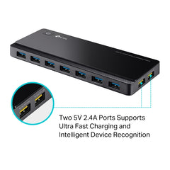 USB 3.0 7-Port Hub with 2 Charging Ports