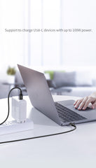 كابل شحن UGREEN USB-C 2.0 بقوة 100 واط بطول 2 متر (أسود)US300
