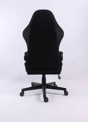 Black Bull Gaming Chair With Headrest Up & Down Slide Adjustable and Moveable Armrest, Fabric