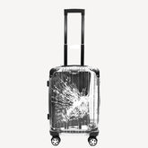 KarryOn Clear-Cracked Transparent Polycarbonate Luggage – 20"
