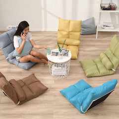 Multifunctional Foldable Lazy Sofa Recliner Cushion Chair with 8-Grid Design - Ideal for Gaming, Reading, Meditation & Lounging – 90 x 45 x 7 cm