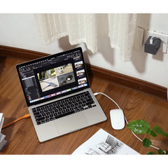 Allocacoc USB Cube Original PD GaN 65W UK Grey Compact Fast Charging Adapter - DH1250GY-UKPD65